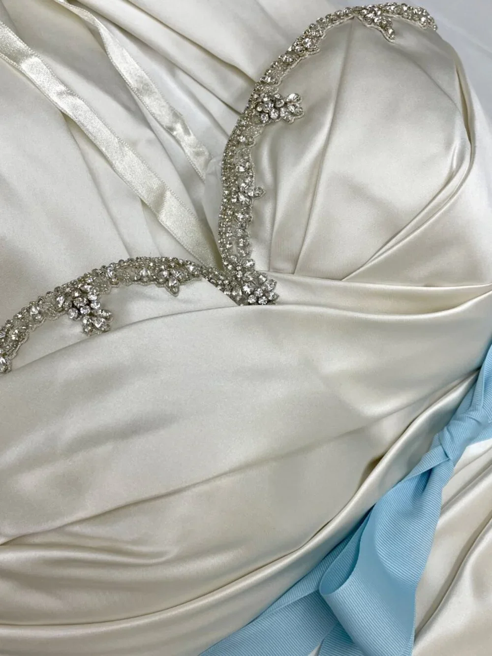 Satin Ballgown Pnina Tornai Princess Corset Wedding Gown - Picture 10 of 13